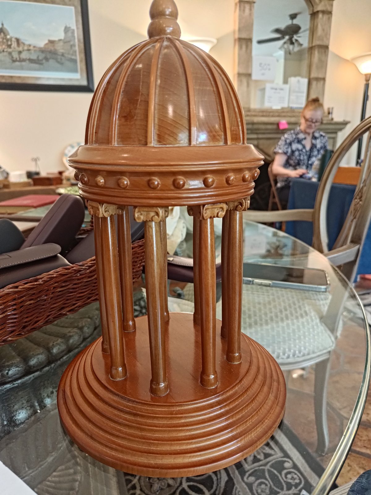 Neoclassical Domed Temple Architectural Model